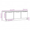 Szafka pod telewizor, stare drewno, 102x35x36,5 cm