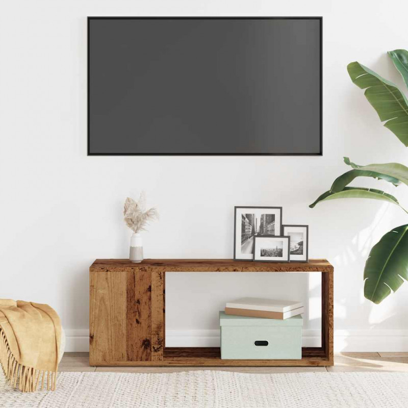 Szafka pod TV, stare drewno, 80x24x32 cm