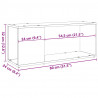 Szafka pod TV, stare drewno, 80x24x32 cm
