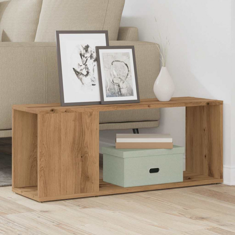 Szafka pod TV, dąb artisan, 80x24x32 cm