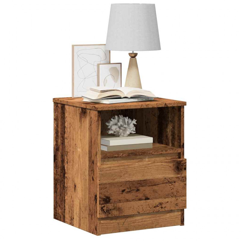 Szafka nocna, stare drewno, 40x40x50cm, materiał drewnopochodny