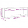 Szafka pod TV, stare drewno, 100x24x32 cm