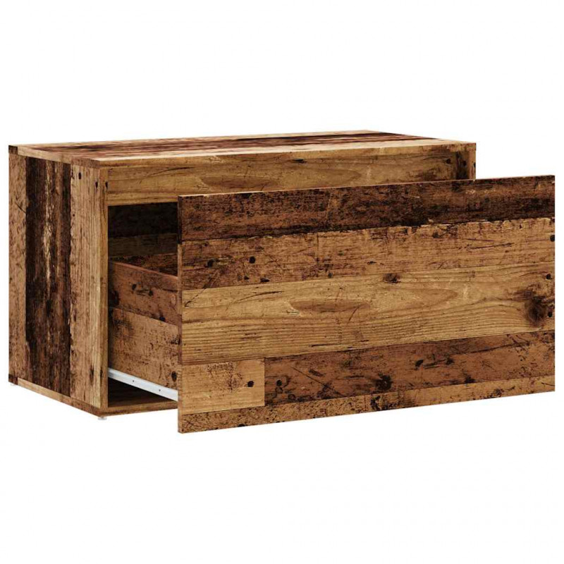 Ławka do holu 80x40x45 cm Stare drewno Drewno klejone