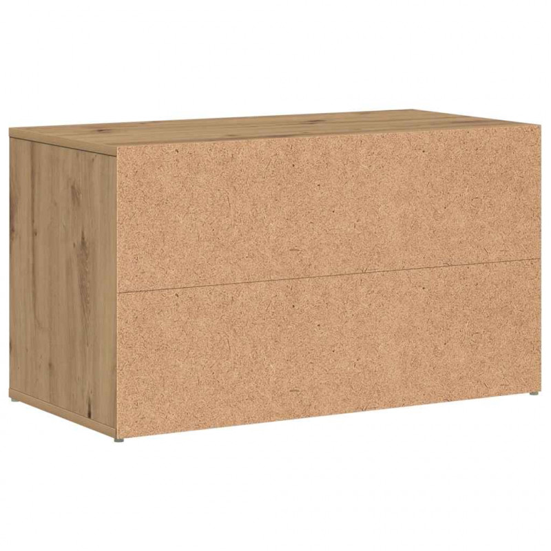 Ławka do holu 80x40x45 cm Dąb rzemieślniczy Drewno klejone