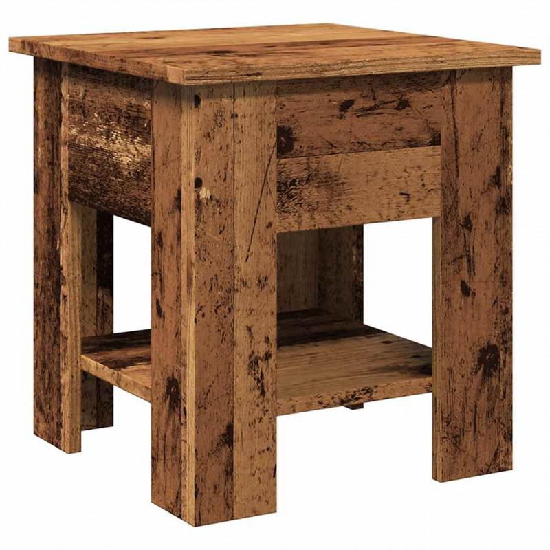 Stolik kawowy, stare drewno 40x40x42 cm materiał drewnopochodny