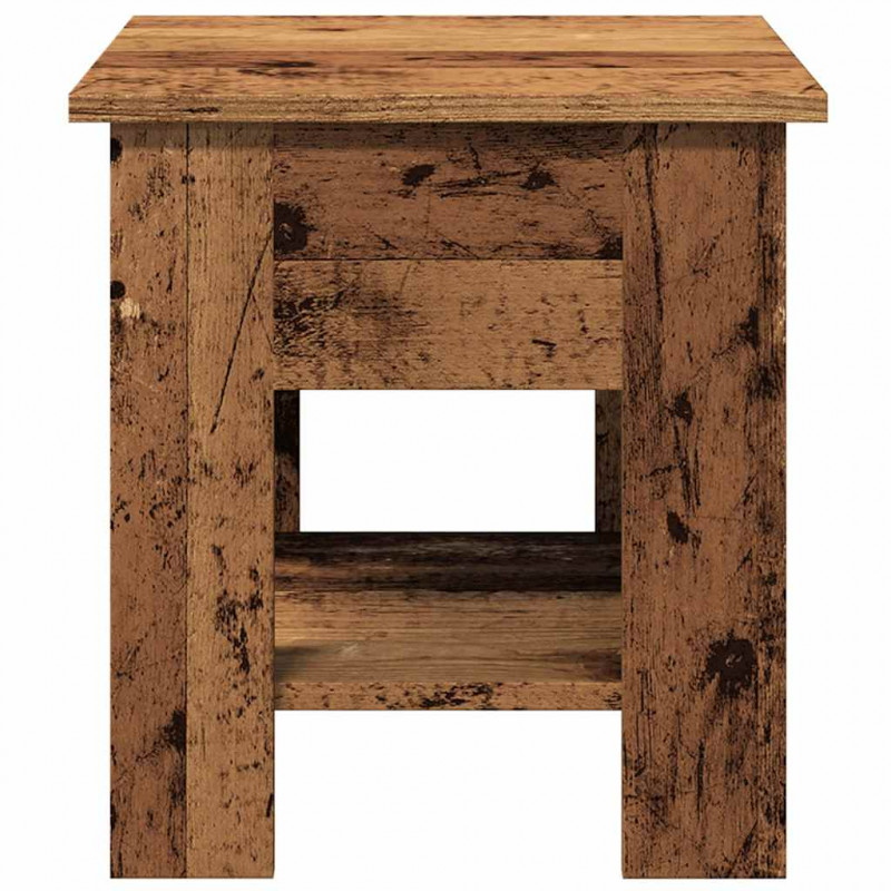 Stolik kawowy, stare drewno 40x40x42 cm materiał drewnopochodny