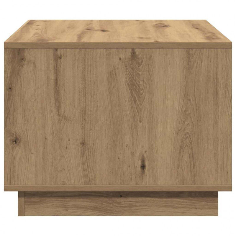 Stolik kawowy, dąb artisan 55x55x42 cm, materiał drewnopochodny
