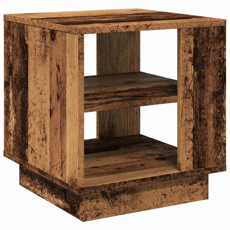Stolik kawowy, stare drewno 40x40x43 cm materiał drewnopochodny