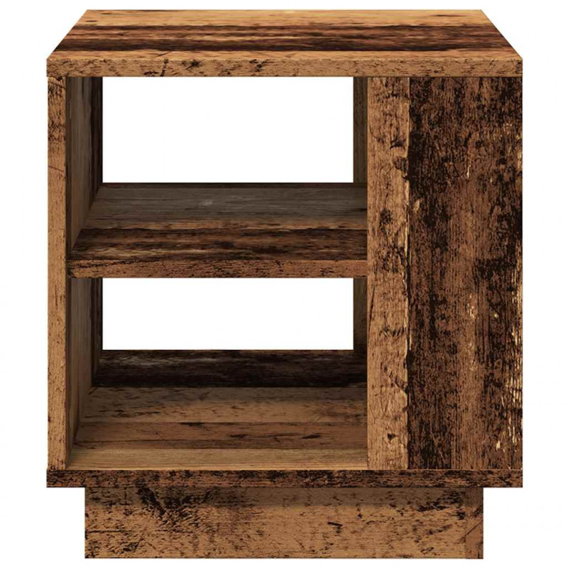 Stolik kawowy, stare drewno 40x40x43 cm materiał drewnopochodny