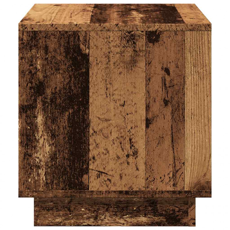 Stolik kawowy, stare drewno 40x40x43 cm materiał drewnopochodny