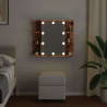 Szafka lustrzana z diodami LED Stare drewno 70x16,5x60 cm