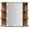 Szafka lustrzana z diodami LED Stare drewno 70x16,5x60 cm
