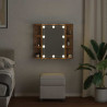 Szafka lustrzana z diodami LED dąb artisan 70x16,5x60 cm