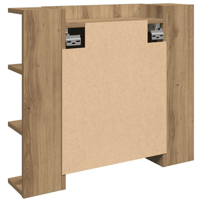 Szafka lustrzana z diodami LED dąb artisan 70x16,5x60 cm
