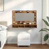 Szafka lustrzana z diodami LED Stare drewno 90x31,5x62 cm