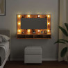 Szafka lustrzana z diodami LED Stare drewno 90x31,5x62 cm