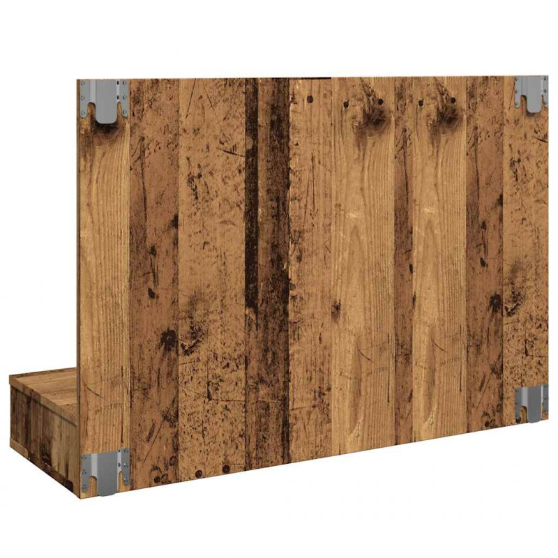 Szafka lustrzana z diodami LED Stare drewno 90x31,5x62 cm