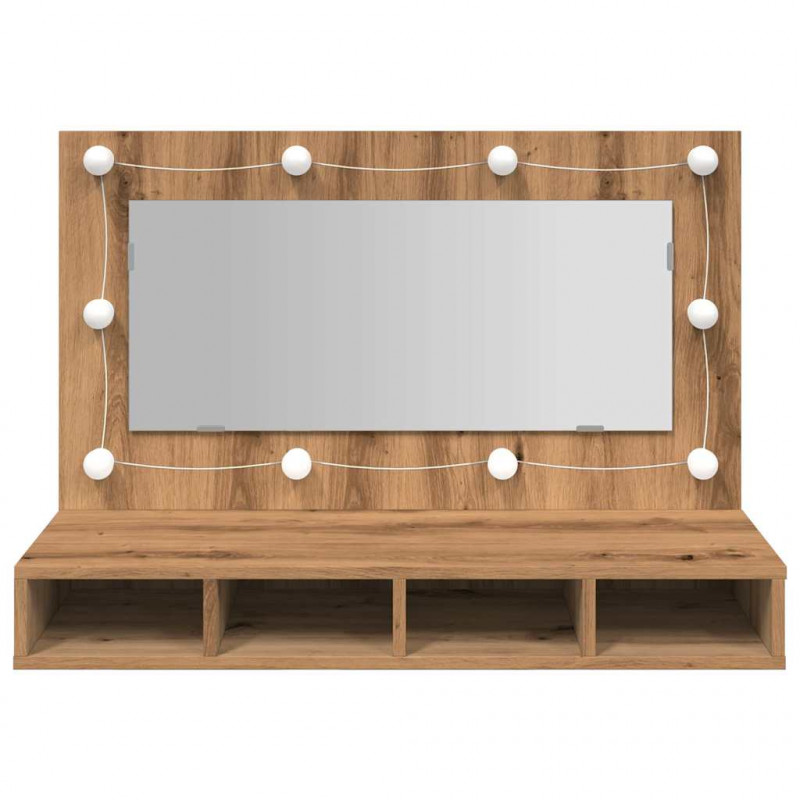 Szafka lustrzana z oświetleniem LED Artisan Oak 90x31,5x62 cm