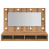 Szafka lustrzana z oświetleniem LED Artisan Oak 90x31,5x62 cm
