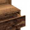 Toaletka z lustrem, stare drewno, 74,5x40x141 cm