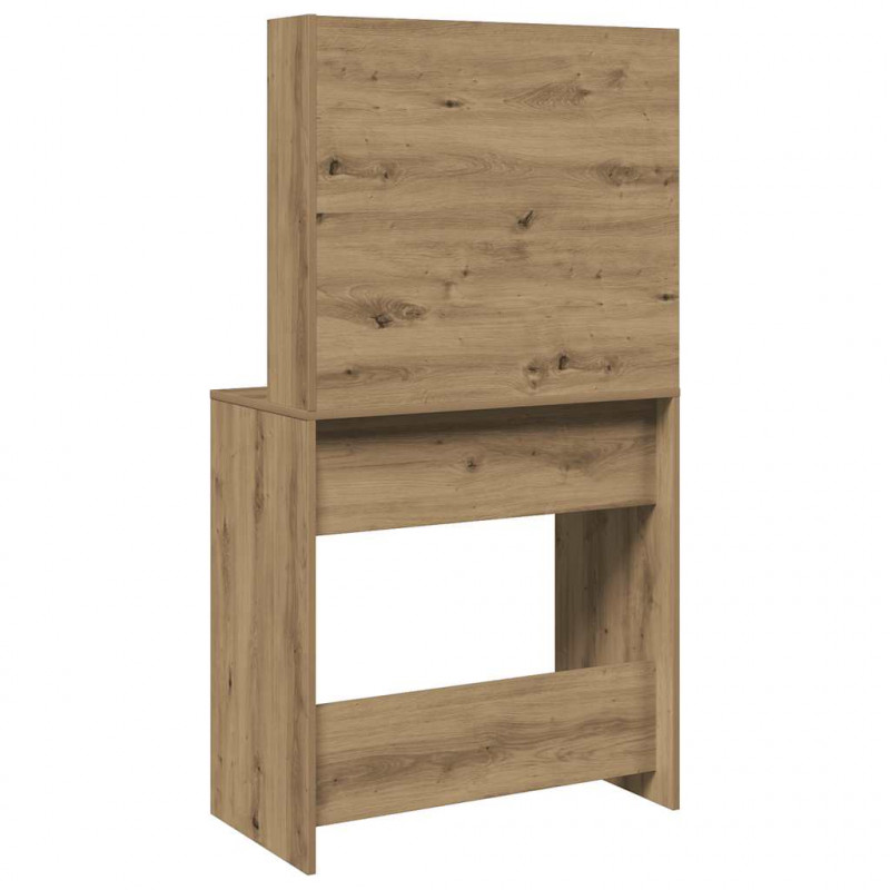 Toaletka z lustrem, dąb artisan, 74,5x40x141 cm