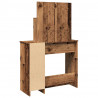 Toaletka z lustrem Stare drewno 86,5x35x136 cm