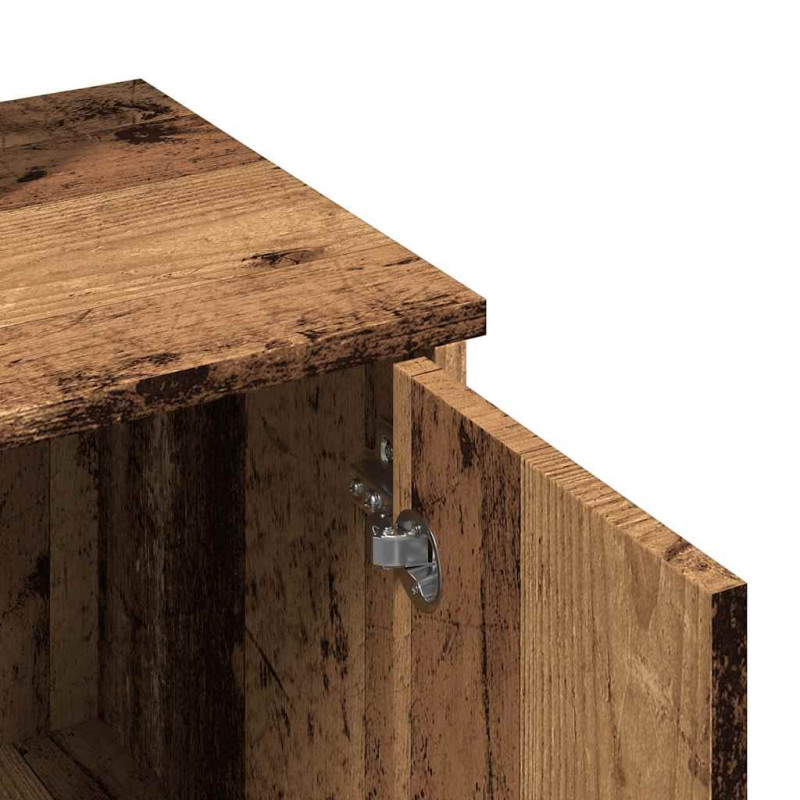 Toaletka z lustrem Stare drewno 86,5x35x136 cm