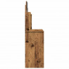 Toaletka z lustrem, stare drewno, 96x39x142 cm