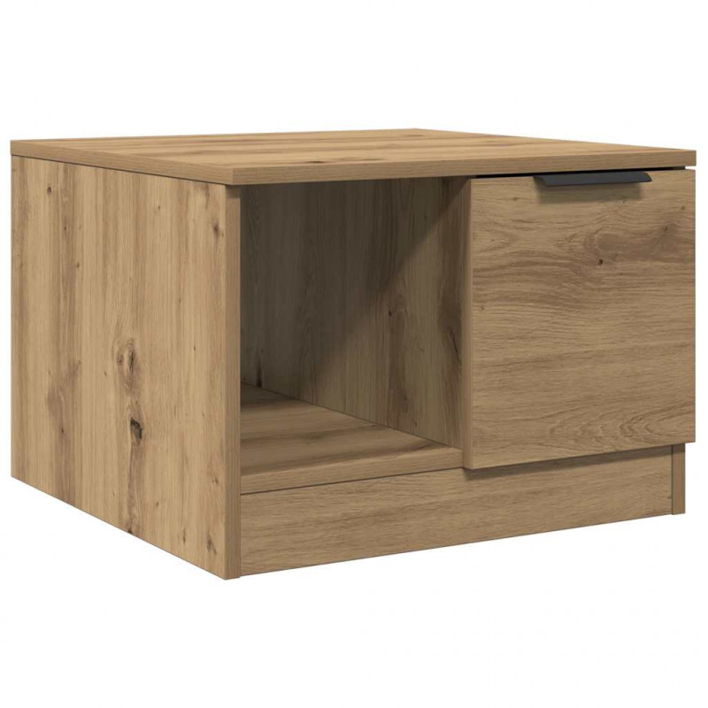 Stolik kawowy, dąb artisan 50x50x36 cm, materiał drewnopochodny