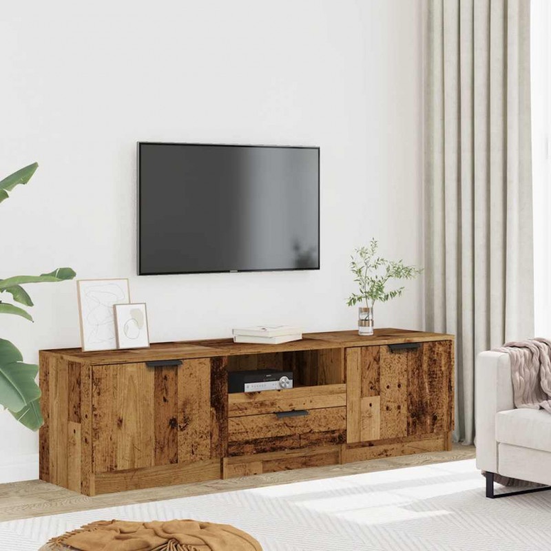 Szafka pod telewizor, stare drewno, 140x35x40 cm