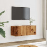Ścienne szafki TV, 2 szt., stare drewno, 80x30x30 cm