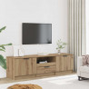 Szafka RTV Artisan Oak 140x35x40 cm Drewno konstrukcyjne