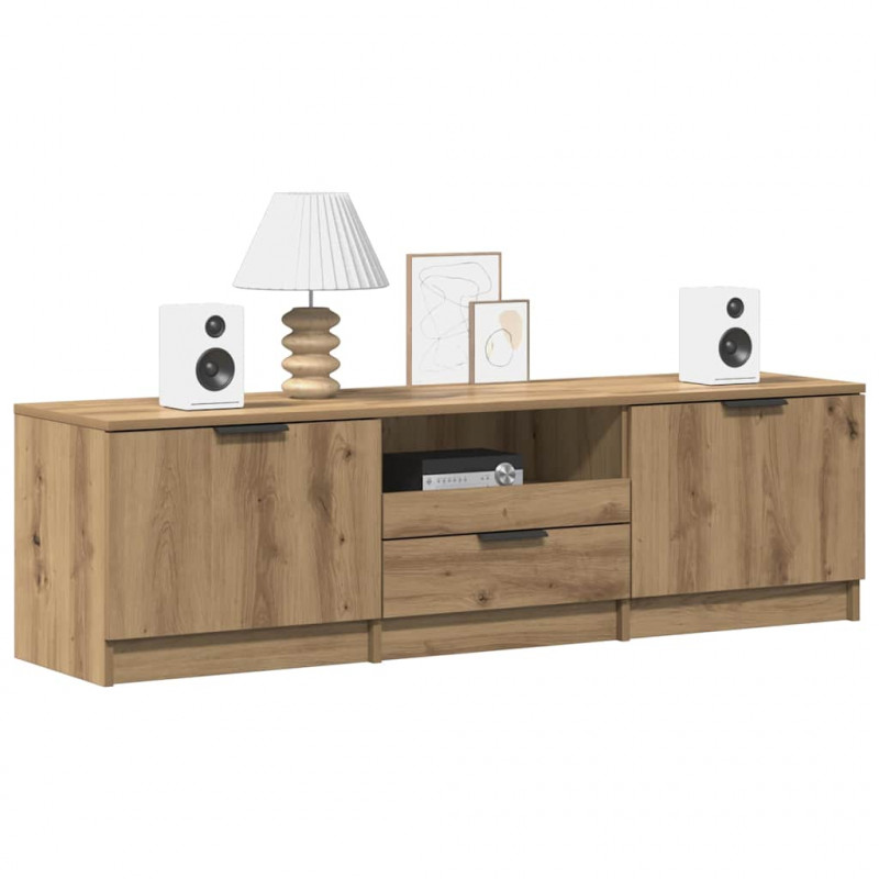 Szafka RTV Artisan Oak 140x35x40 cm Drewno konstrukcyjne