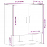 Szafka ścienna, dąb artisian, 60x31x70 cm