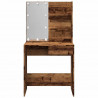 Toaletka z LED Stare drewno 74,5x40x141 cm