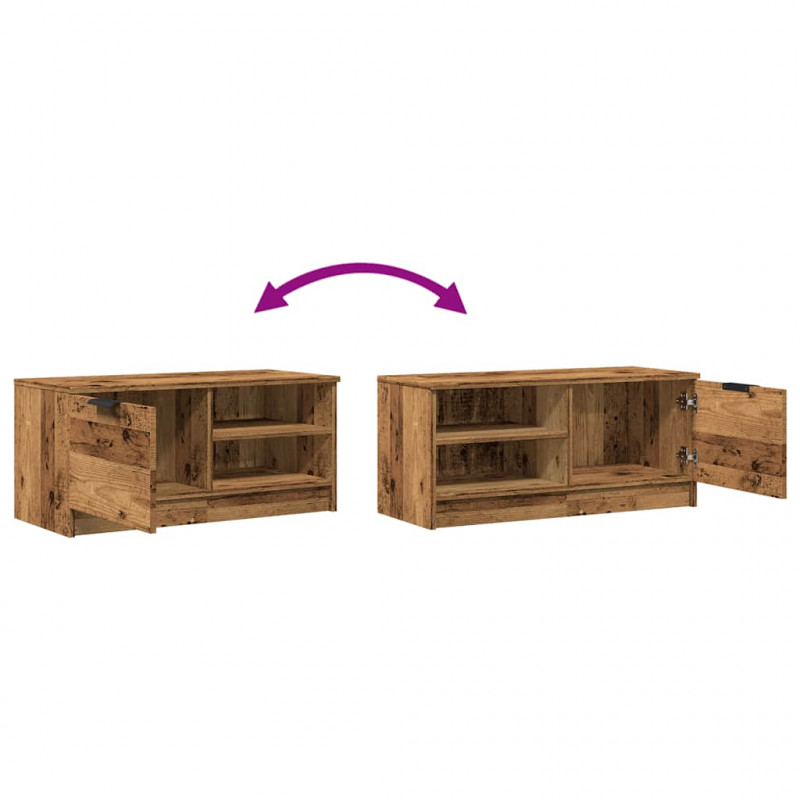 Szafka pod TV, stare drewno, 80x35x36,5 cm