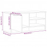 Szafka pod TV, stare drewno, 80x35x36,5 cm