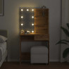 Toaletka z oświetleniem LED, dąb artisan, 74,5x40x141 cm
