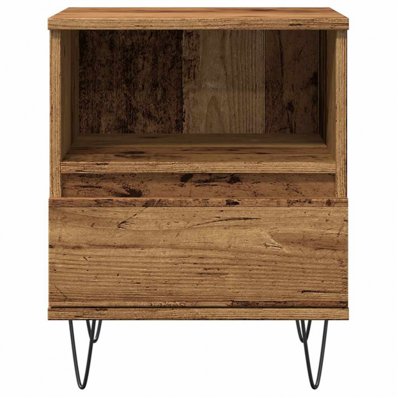 Szafka nocna, stare drewno, 40x35x50cm, materiał drewnopochodny