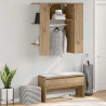 Szafka do przedpokoju Artisan Oak 97,5x37x99 cm Drewno klejone