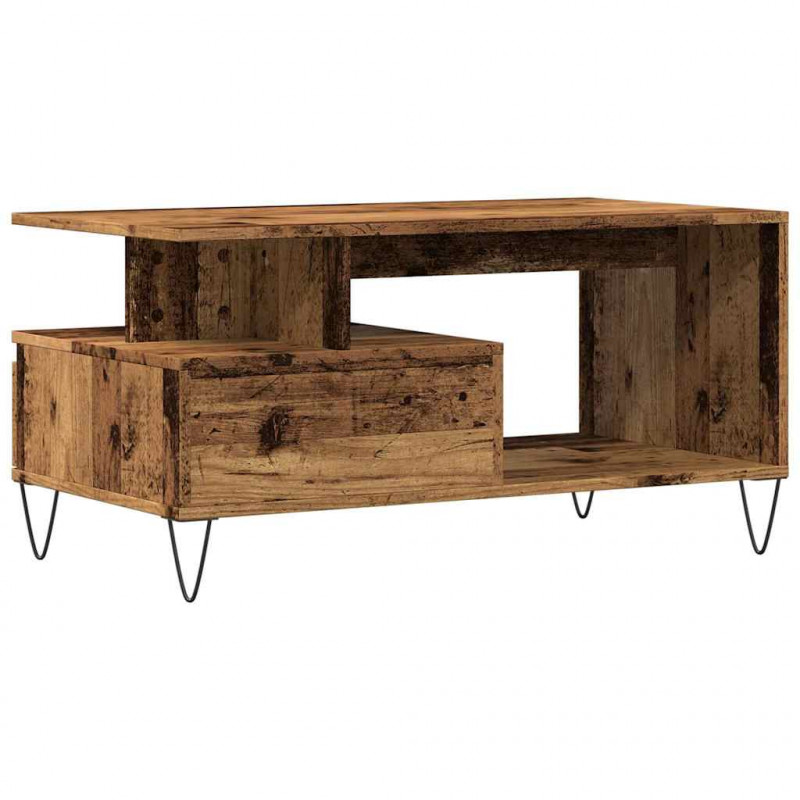Stolik kawowy, stare drewno 90x49x45 cm