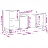 Szafka pod TV, stare drewno, 100x35x55 cm