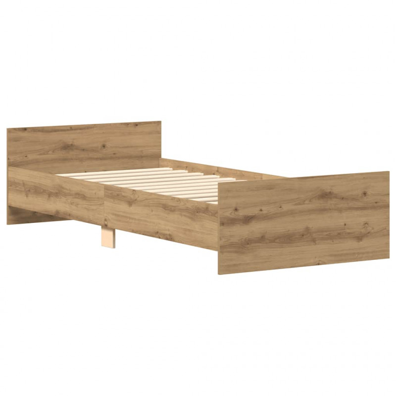 Rama łóżka bez materaca Artisan Oak 90x190cm Drewno klejone