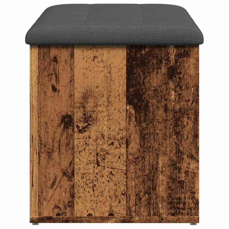 Ławka ze schowkiem Stare drewno 82x42x45 cm Drewno klejone