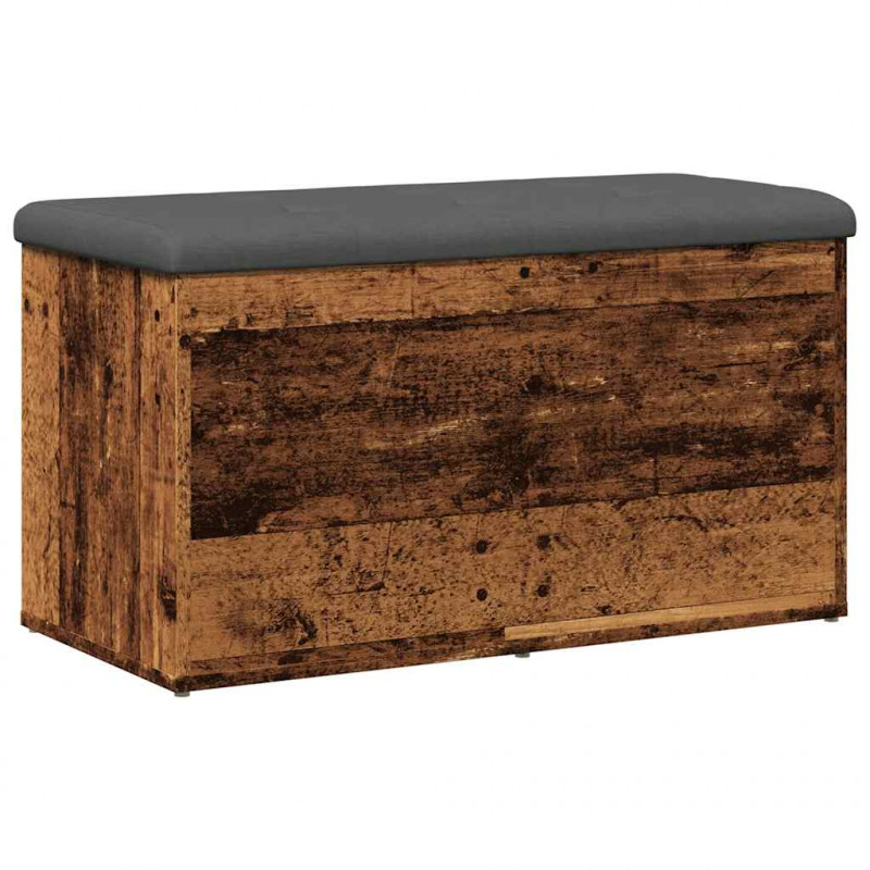 Ławka ze schowkiem Stare drewno 82x42x45 cm Drewno klejone