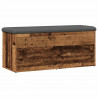 Ławka ze schowkiem Stare drewno 102x42x45 cm Drewno klejone