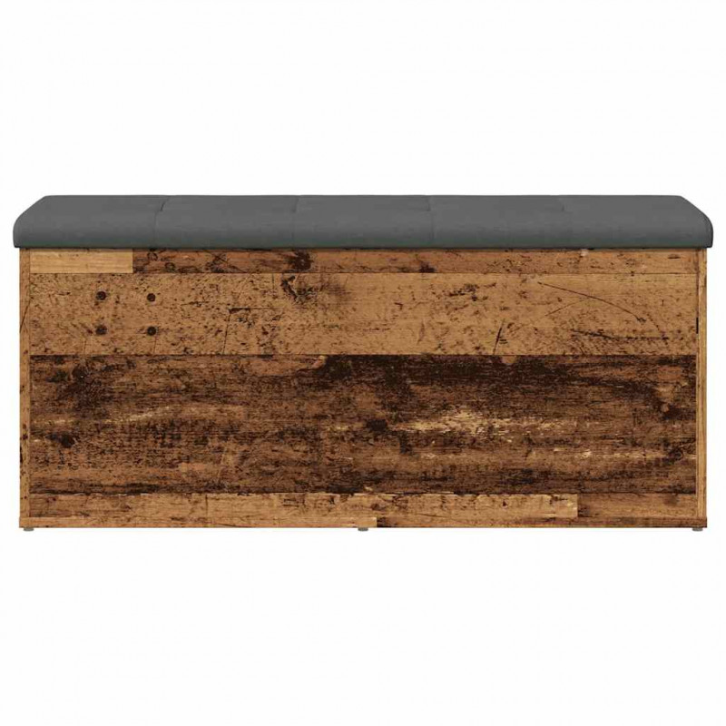 Ławka ze schowkiem Stare drewno 102x42x45 cm Drewno klejone