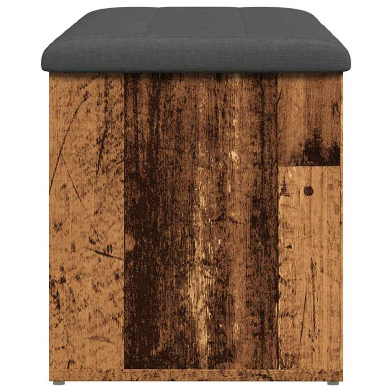Ławka ze schowkiem Stare drewno 102x42x45 cm Drewno klejone