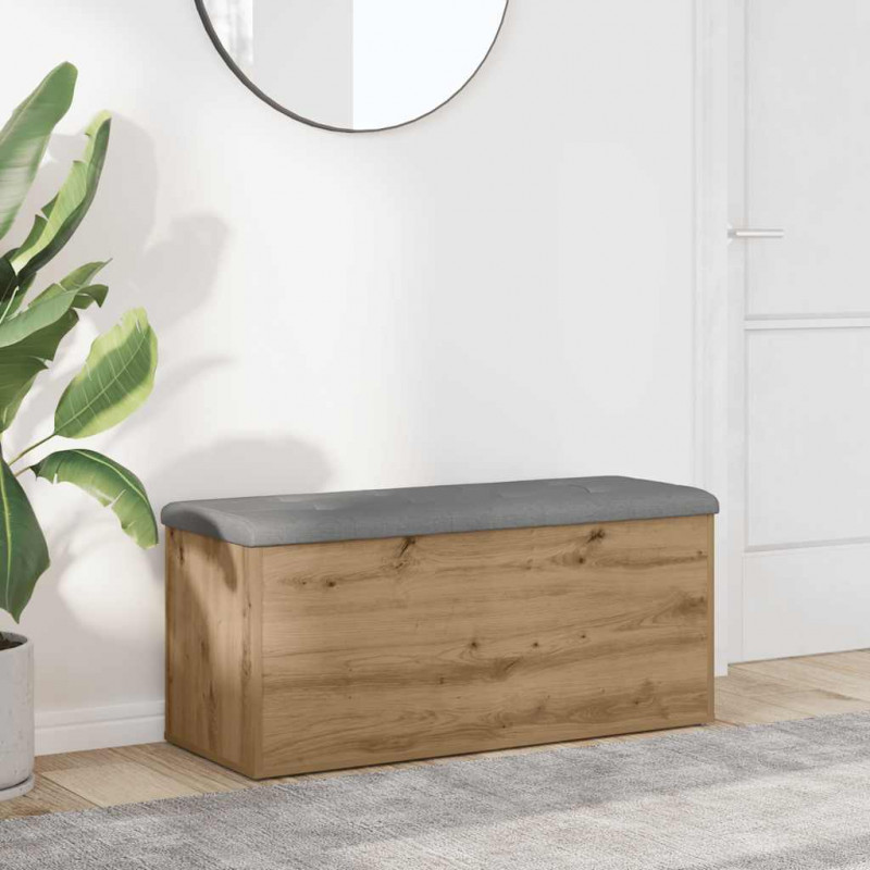 Ławka ze schowkiem Artisan Oak 102x42x45 cm Drewno konstrukcyjne