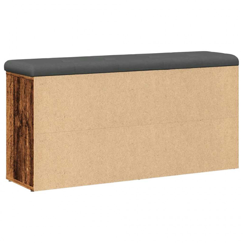 Ławka na buty Stare drewno 102x32x50 cm Drewno klejone